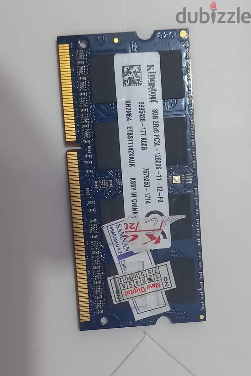 Ram 8GB DDR3 Kingston 0