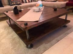 pipe and wood table imported from USA مستوردة من أمريكا