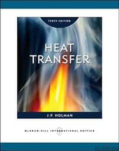 Heat transfer J. P Holman 9th Edition 0