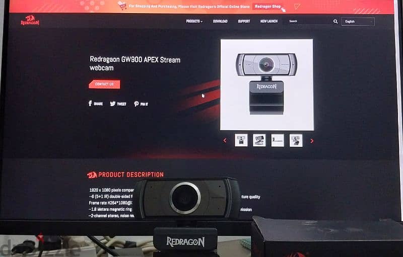 Reddragon Apex Webcam Streaming 1