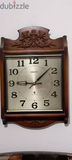 Orient Quartz wall clock, Beautiful Antique design.