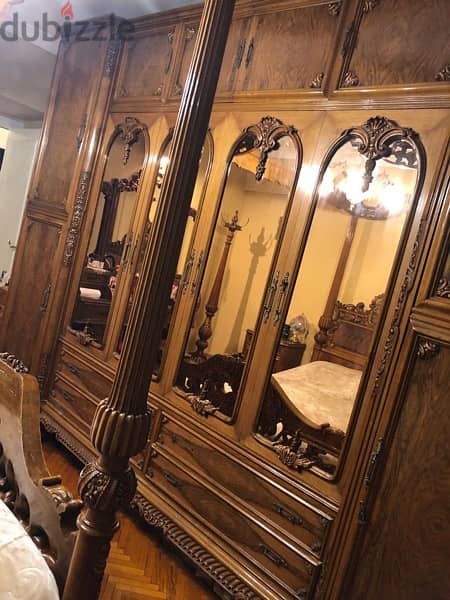 rare and unique rarities antique bedroom beech wood hand made carving 11