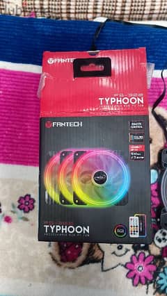 fantech typhoon fb302 RGB FANS
٣ مراوح RGB بمتحكم