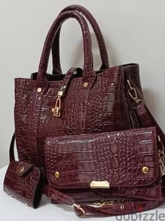 3 in 1 leather bag new