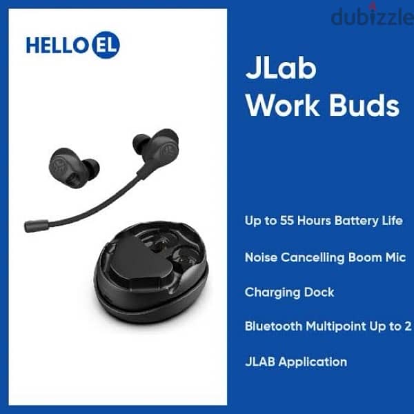 JLab Work Buds مع خاضيه إلغاء الضوضاء المحيطه للمتحدث و المستمع 10