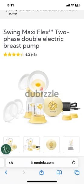 Medela swing maxi flex double electric pump (tried) for sale