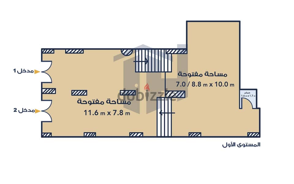 Shop for rent 210 m Loran (directly on Shaarawy St. ) - 1