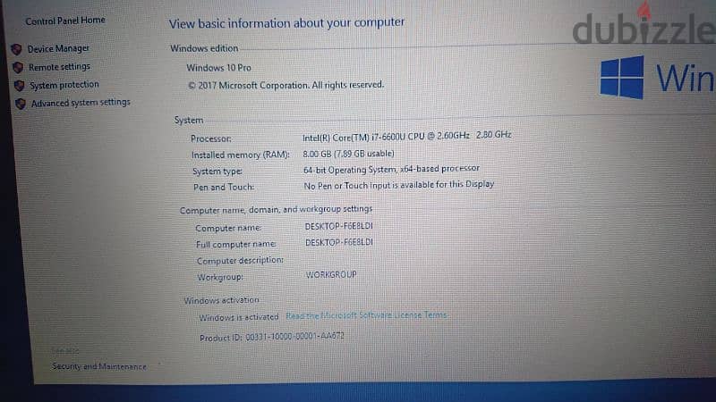 laptop Dell latitude 5570 13