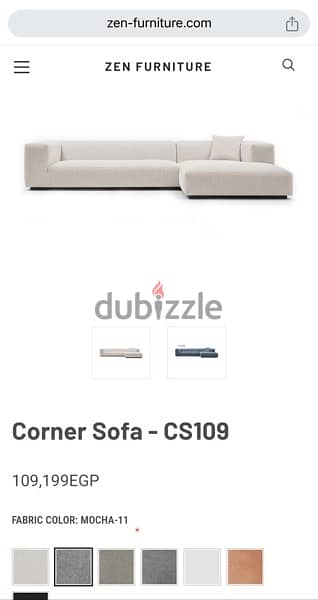 L shape sofa  - Zen Furniture 3