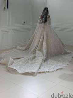Iman Saab wedding dress with veil 0