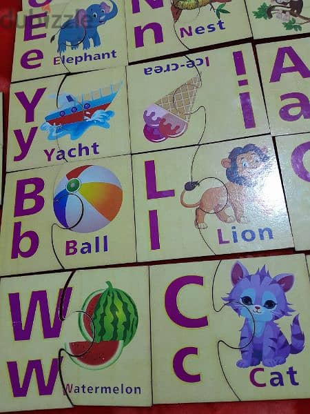 بازل تعليم الأبجدية الإنجليزية للأطفال - الحرف مع الشكل 1
