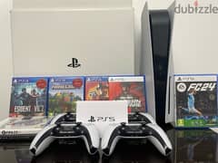 ps5+4 controllers (+7 games)