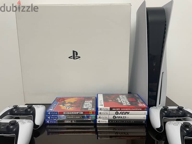 ps5+4 controllers (+7 games) 6