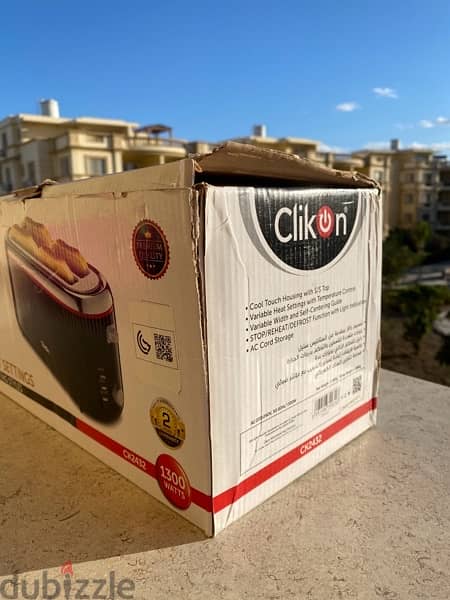 ClickOn Bread Toaster - 4 Slices 1