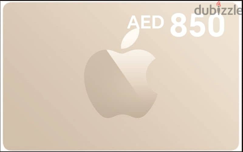 gift card (apple UAE ) 850 dirham 0