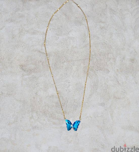 السلسة الفراشة الستانلس بيور (جولد - سيلڤر) 90ج 1