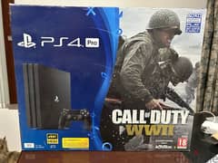 PS4 pro like new with cod ww2