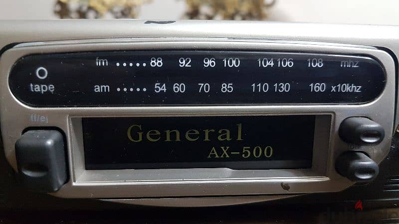 كاسيت وراديو شرائط ماركة General AX-500 جديد من الزمن الجميل السبعينات 1