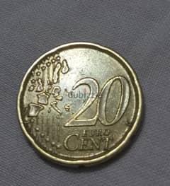 20 cent euro espana 1999