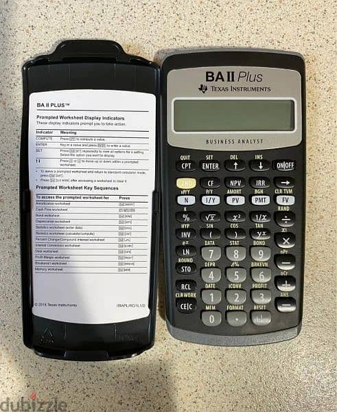 Financial calculator-texas instruments ba ii plus (CFA) 0