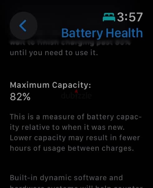 ساعة أبل كحلي apple watch series 7 (45mm) battery health 82% 4