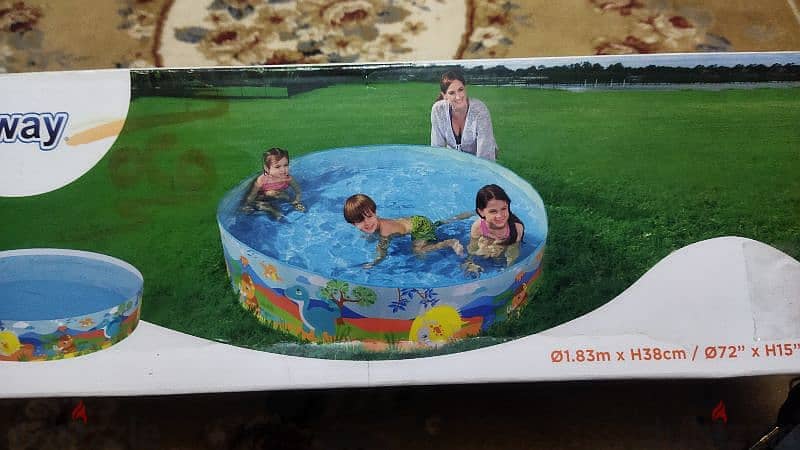 حمام سباحة اطفال 1,80سم جديد 1