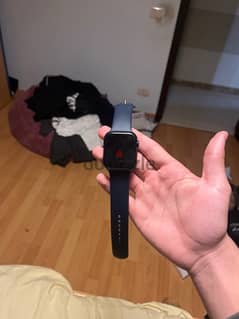 Apple watch series 6, 44mm with black OR navy blue band