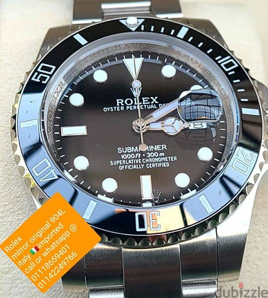 Rolex  collections 
mirror original
 Italy imported 
sapphire crystal 19