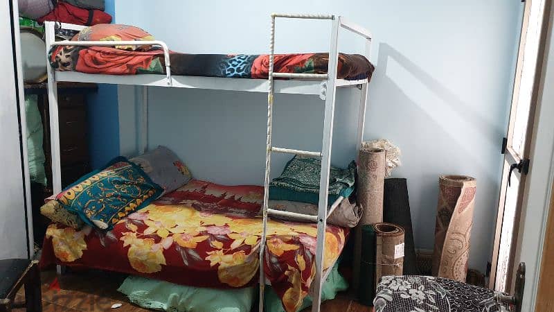 سرير بدورين حديد ثقيل جدا ونضيف ولسه جديد لا يستعمل ونضيف جدا 4