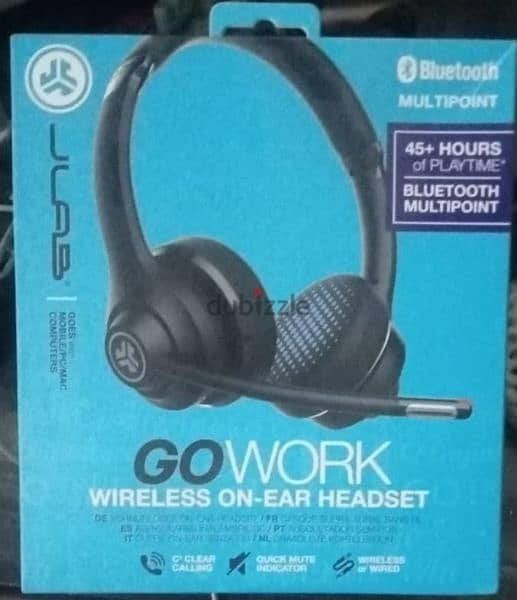 JLab Go Work Wireless Headsets with Microphone 2