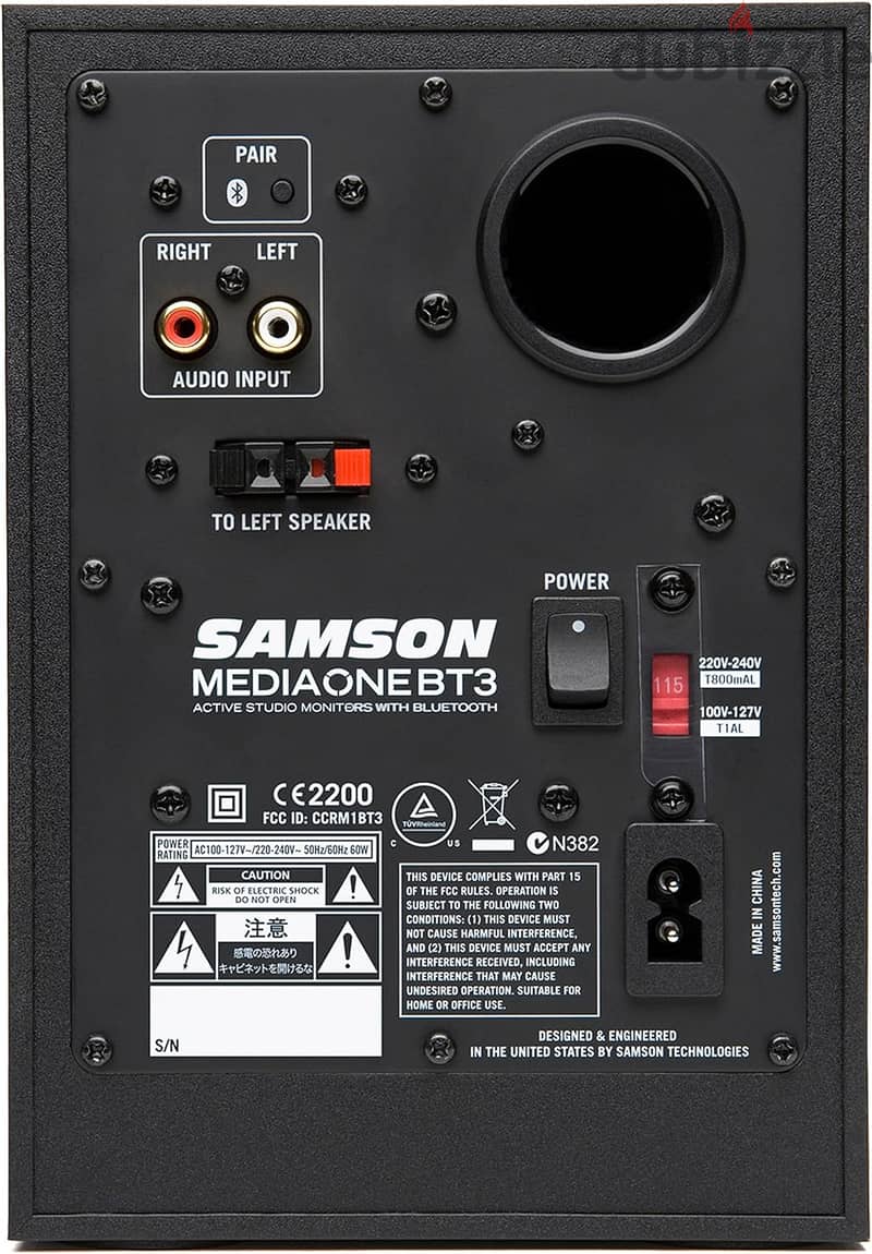 Samson Media One BT3 Two-Way Active 3" Bluetooth Monitors 1