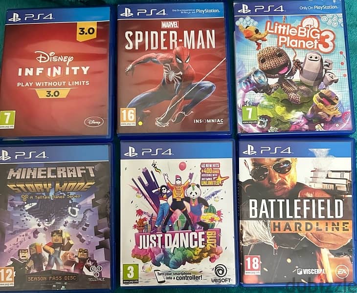 SET of PS4 games 0
