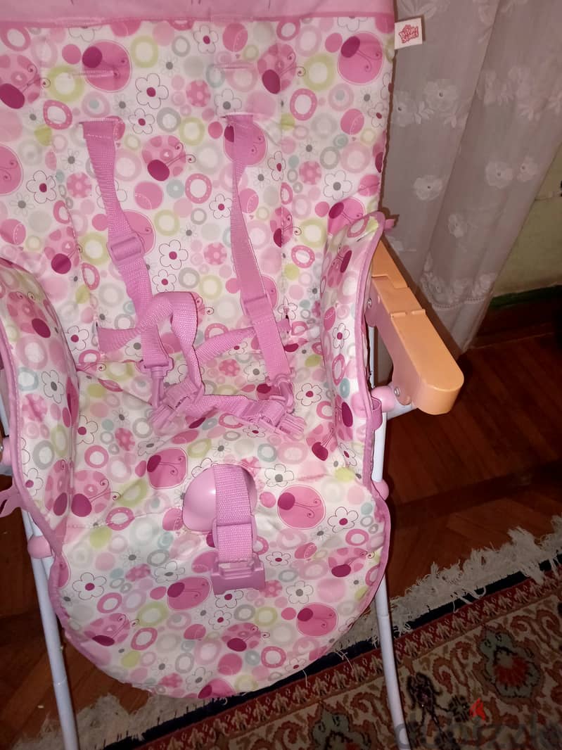 Baby High chair bright starts    كرسى عالى لأكل الأطفال برايت ستارتس 3