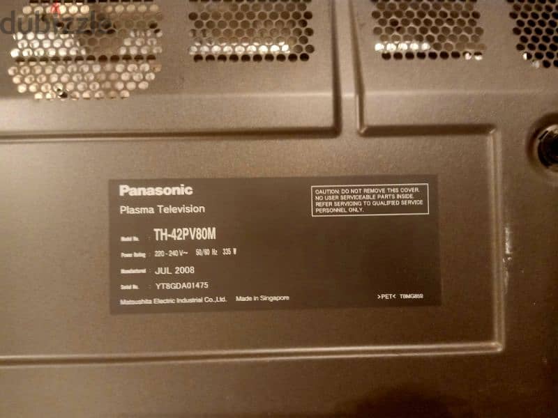 Panasonic plasma tv 42 inch 5