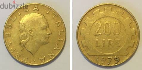 200 ليرة من دولة ايطاليا سنة 1979 0