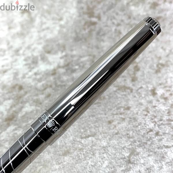 Rolex ballpoint-قلم جاف رولكس اصلي من البلاتين الفضي جديد لم يستخدم 10