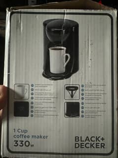 black and decker coffee maker one cup 0