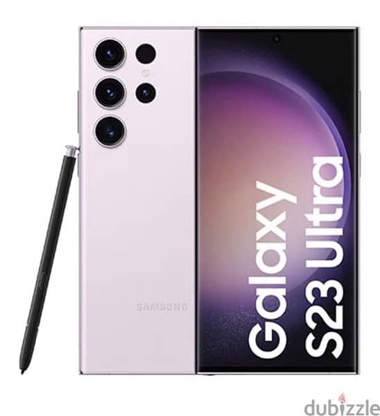 للبيع او البدل ب ايفون ١٥ Samsung S23 Ultra Lavender 12GB RAM 256GB 0