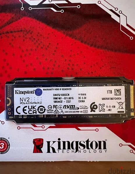 kingston NV2 1TB M. 2 Pcie Gen4 1