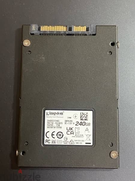 Kingston SSD 240 GB hard disk liked new 2