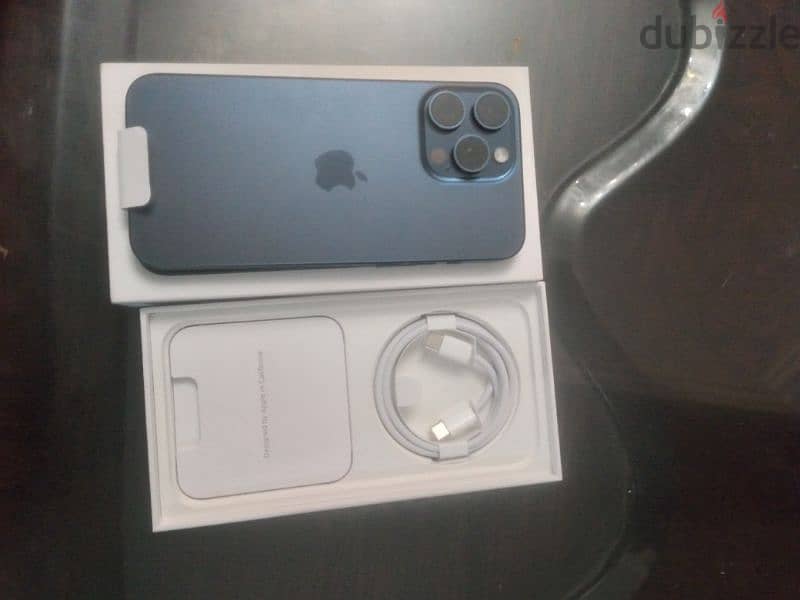iPhone 15 pro max 256gb blue titanium 1