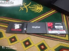 3 HARD SSD KINGSTON+KINGFAST+SANDISK  256 0