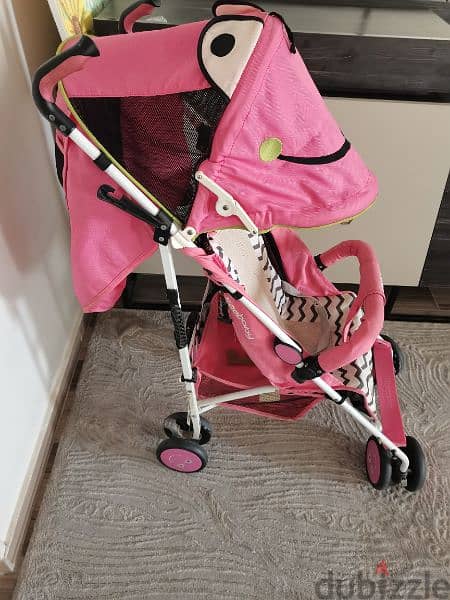baby stroller seebaby pink عربه لطفل واحد 2