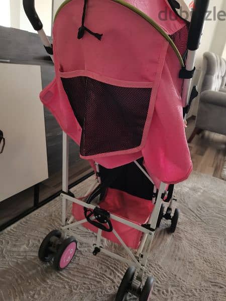 baby stroller seebaby pink عربه لطفل واحد 3