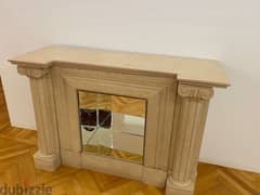 Brand new marble fireplace