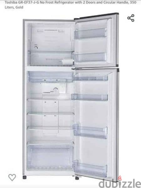 TOSHIBA Refrigerator 350 Liter No Frost, GR-EF37-J-G 1