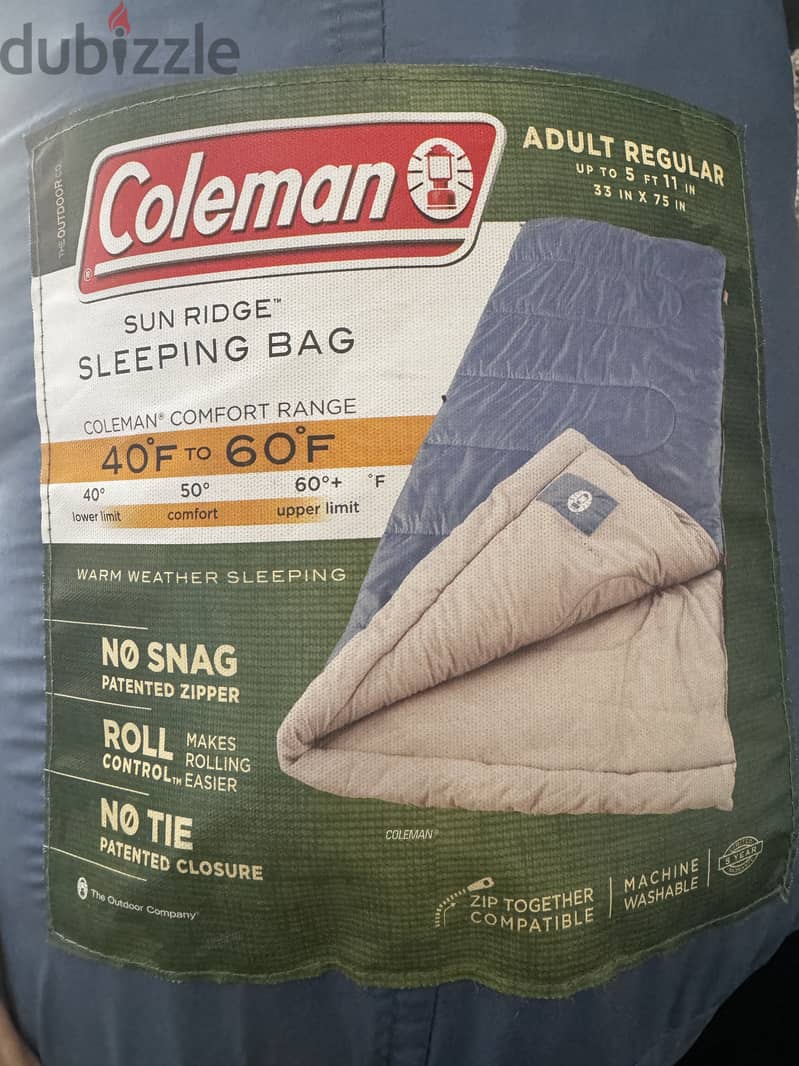 Coleman Sleeping Bag Adult Regular 0