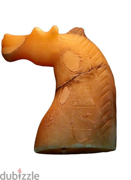 رأس حصان من حجر الرخام & نقش فرعوني بارز 6