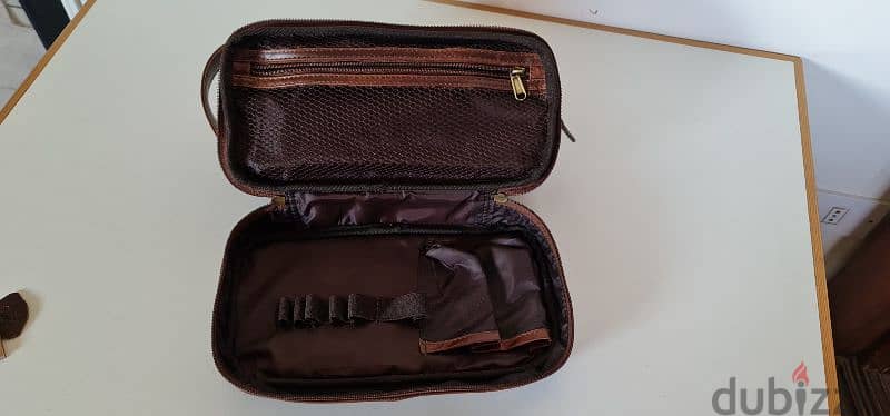 Original SID&VAIN Wash bag (Toiletry bag) genuine brown leather 3