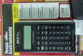 BA II Plus professional texas instrument financial calculator for cfa